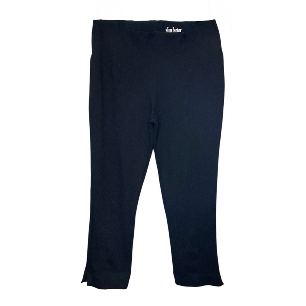 Slim Factor By Investments Black Leggings Ankle M